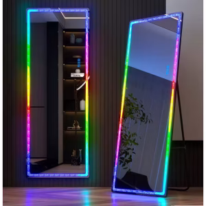 Full Length Mirror with RGB Lights